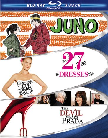 Chick Flick Blu-ray 3-Pack (Juno / 27 Dresses / The Devil Wears Prada) cover