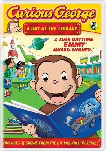 Curious George: A Day at the Library cover