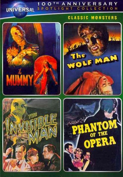 Classic Monsters Spotlight Collection (The Mummy (1932) / The Wolf Man / The Invisible Man / Phantom of the Opera (1943)) cover