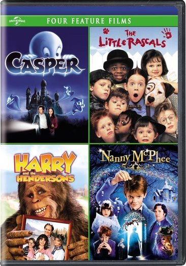 Casper / The Little Rascals / Harry and the Hendersons / Nanny McPhee Four Feature Films [DVD] cover