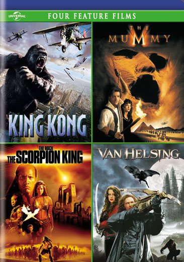 King Kong / The Mummy (1999) / The Scorpion King / Van Helsing Four Feature Films