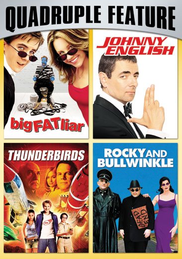 Family Fun Pack Quadruple Feature (Big Fat Liar / Johnny English / Thunderbirds / Rocky and Bullwinkle) cover