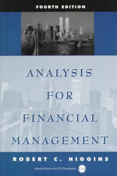 Analysis for Financial Management cover
