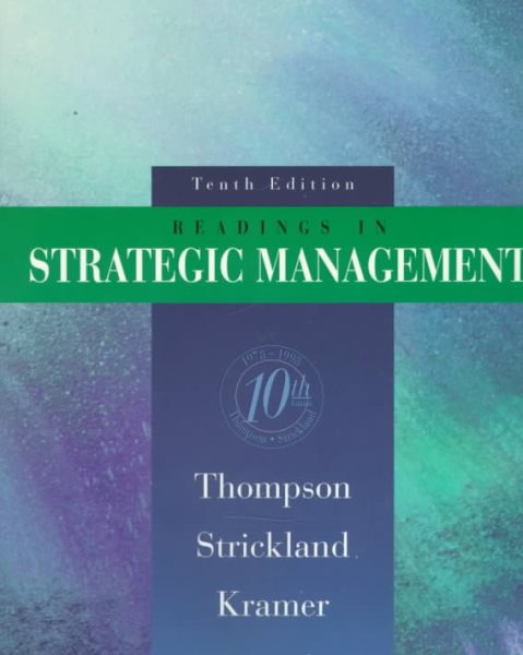 Readings In Strategic Management cover