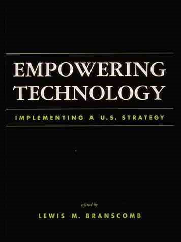 Empowering Technology: Implementing a U.S. Strategy cover