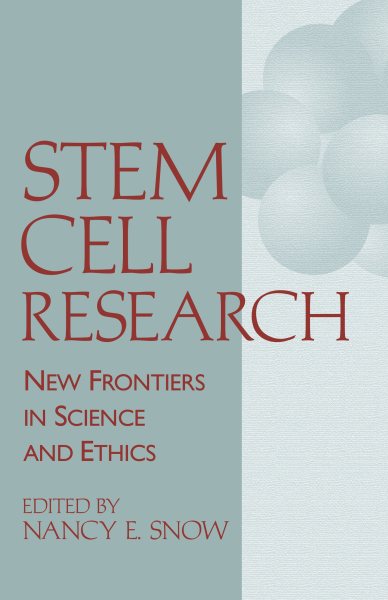 Stem Cell Research: New Frontiers in Science and Ethics cover