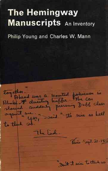 The Hemingway Manuscripts: An Inventory cover
