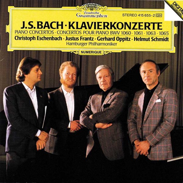 J.S. Bach: Konzerte Fur 2,3,& 4 Klaviere cover