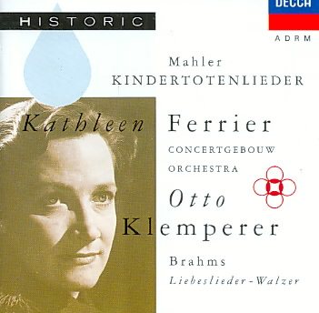 Mahler: Kindertotenlieder / Brahms: Liebeslieder Waltzes, Opp. 52, 65:15