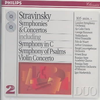 Stravinsky: Symphonies & Concertos cover