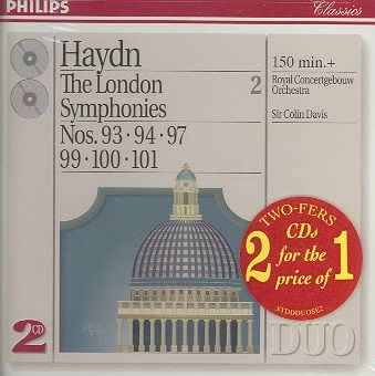 Haydn: The London Symphonies, Vol. 2 - Nos. 93, 94, 97, 99, 100, 101 cover