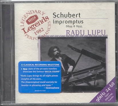 Schubert: Impromptus D 899 & D 935 / Radu Lupu cover