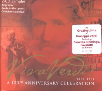 Viva Verdi! - A 100th Anniversary Celebration Sampler ~ Carreras / Caballe,etc. cover