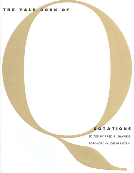 The Yale Book of Quotations cover