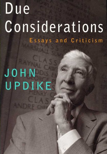 Due Considerations: Essays and Criticism cover