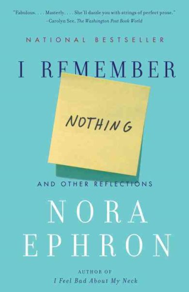 I Remember Nothing: And Other Reflections cover