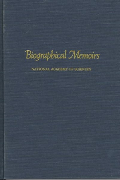 Biographical Memoirs: Volume 71 cover