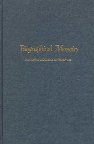 Biographical Memoirs: Volume 75 cover