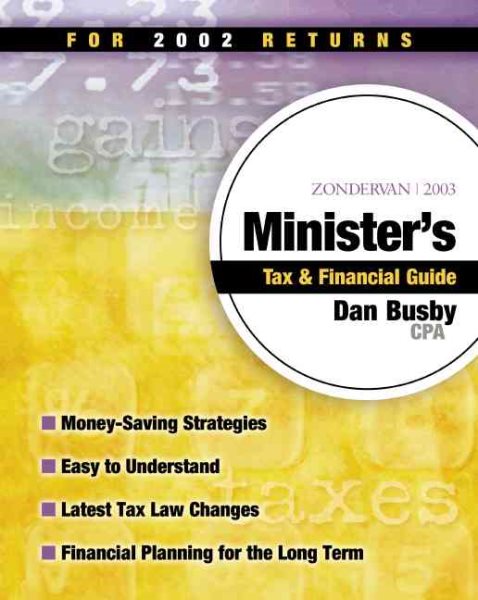 Zondervan 2003 Minister's Tax & Financial Guide