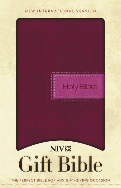 NIV, Gift Bible, Leathersoft, Pink, Red Letter Edition