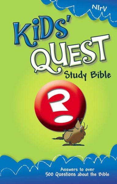 NIrV, Kids' Quest Study Bible, Hardcover: Real Questions, Real Answers (New International Readers Version) cover