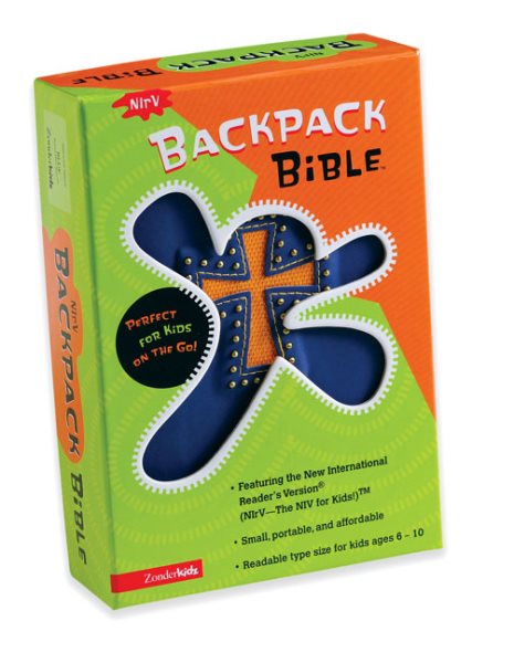 NIrV Backpack Bible cover