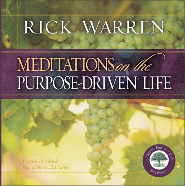 Meditations on the Purpose Driven Life cover