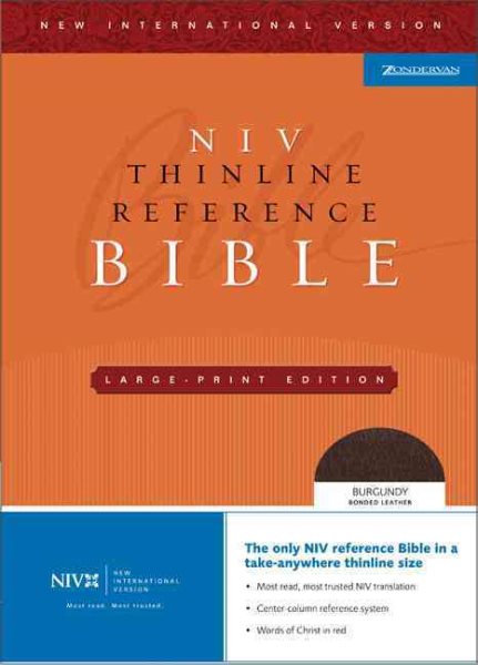 NIV Thinline Reference Bible, Large Print cover