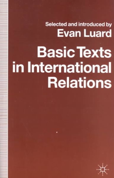 Basic Texts in International Relations: The Evolution of Ideas About International Society cover