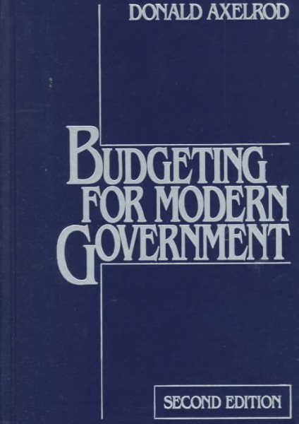 Budgeting for Modern Government cover