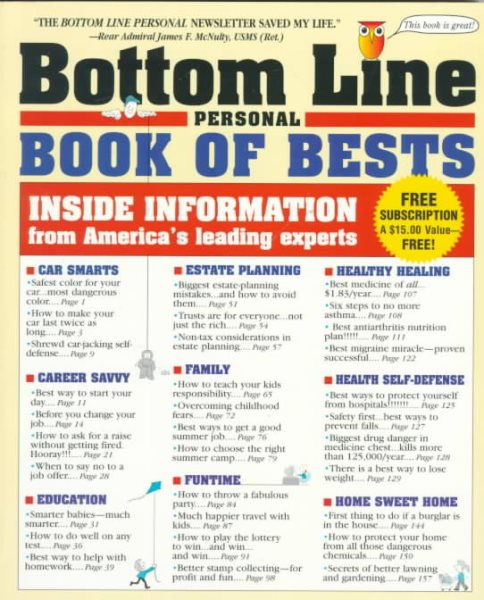 The Bottom Line Personal Book of Bests: Inside Information from America's Leading Experts cover