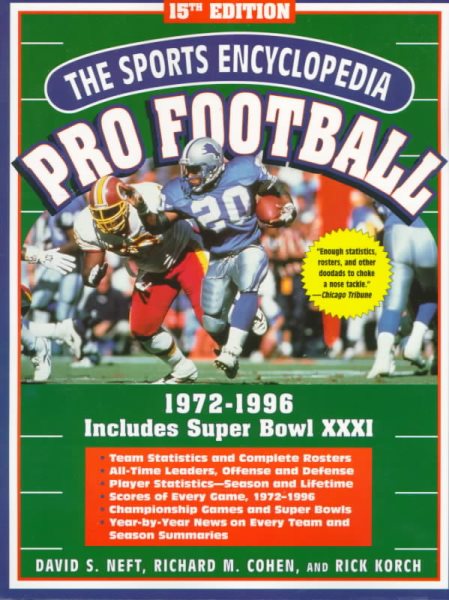 Sports Encyclopedia : Pro Football : 1972-1996 cover