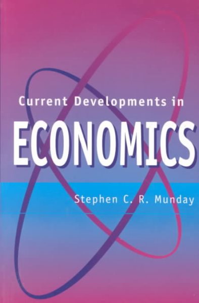 Current Developments in Economics cover