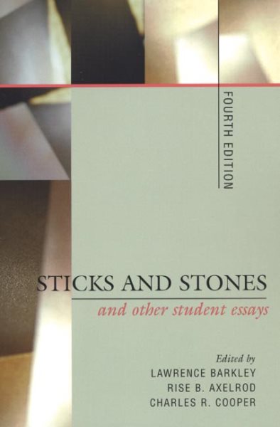 Sticks and Stones and Other Student Essays cover