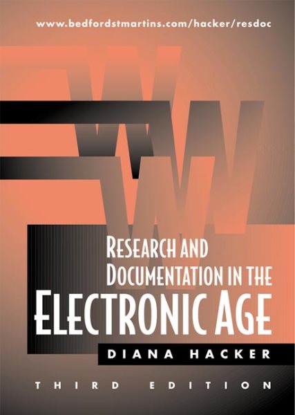 Research and Documentation in the Electronic Age cover