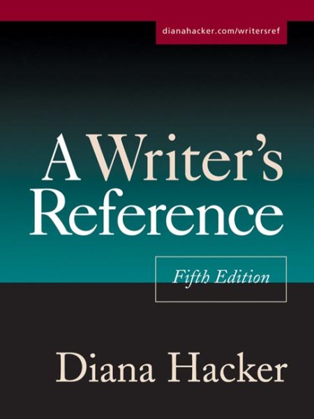 A Writer's Reference, Fifth Edition cover