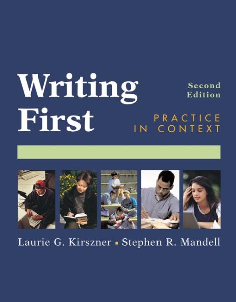 Writing First: Practice in Context cover
