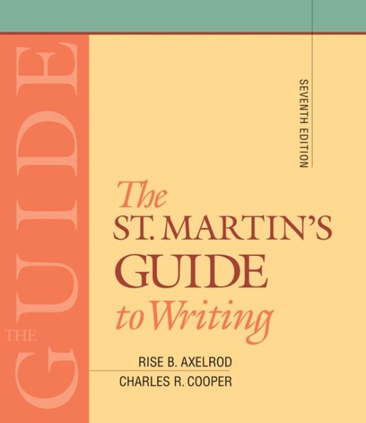 The St. Martin's Guide to Writing: Short