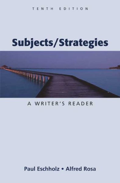 Subjects/Strategies: A Writer's Reader cover