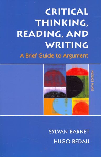 Critical Thinking, Reading, and Writing: A Brief Guide to Argument cover
