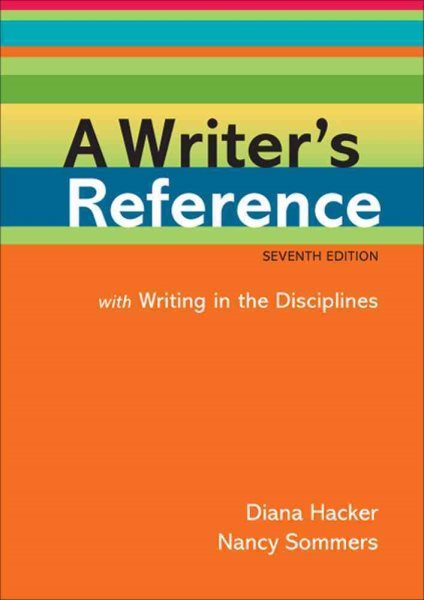A Writer's Reference: With Writing in the Disciplines cover