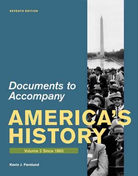 2: Documents for America's History, Volume II: Since 1865 cover