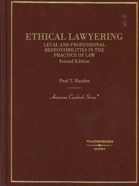 Ethical Lawyering (American Casebook) cover