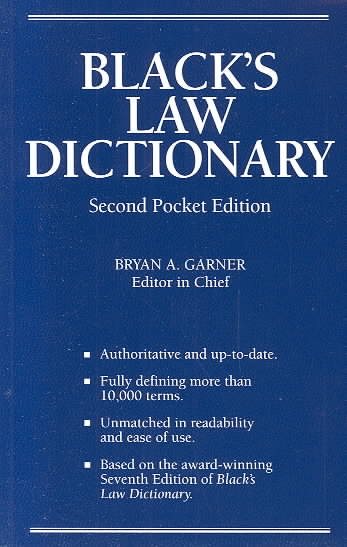 Black's Law Dictionary, Second Pocket Edition cover