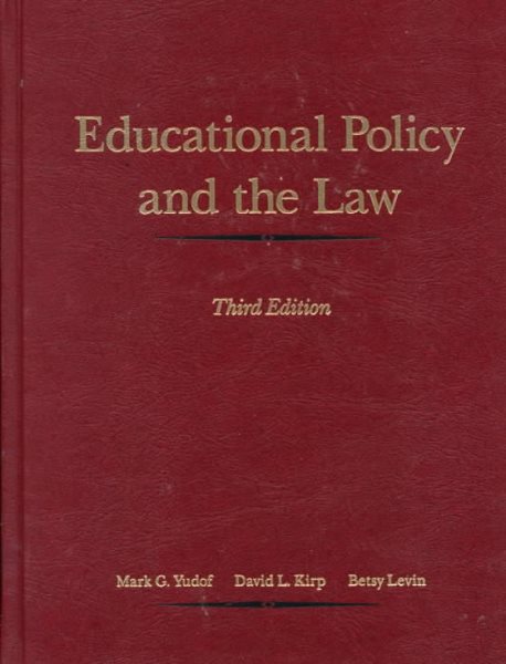 Educational Policy and the Law cover
