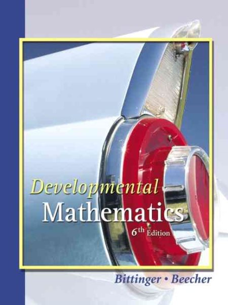 Developmental Mathematics (6th Edition) cover