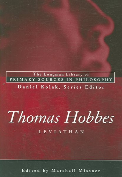 Thomas Hobbes: Leviathan (Longman Library of Primary Sources in Philosophy) cover