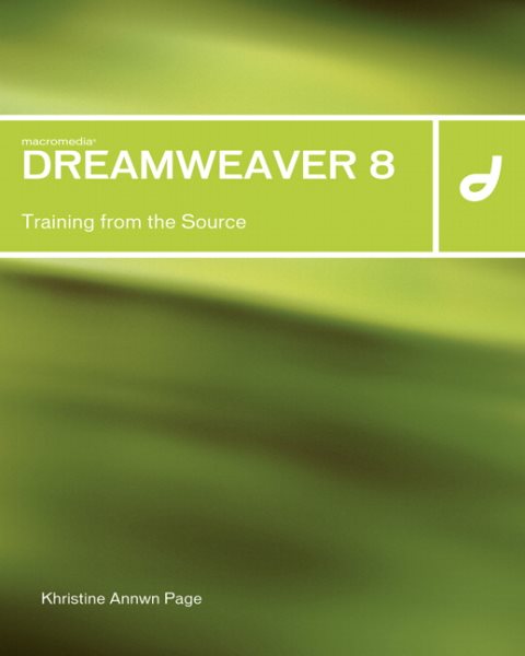 Macromedia Dreamweaver 8: Training from the Source cover