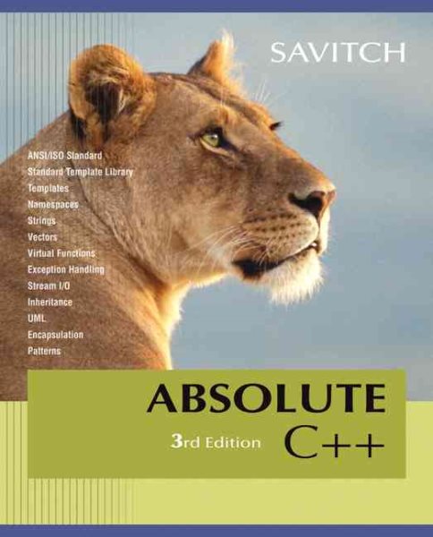 Absolute C++ (3rd Edition) cover