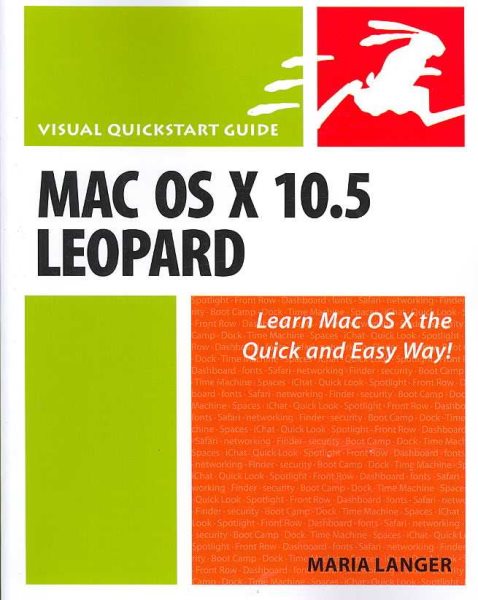 MAC OS X 10.5 Leopard: Visual Quickstart Guide cover